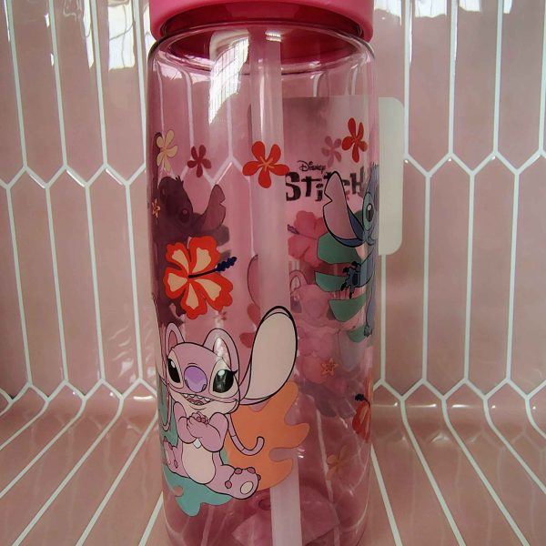 Παιδικό Πλαστικό Παγούρι Νερού Stitch & Angel 500ml